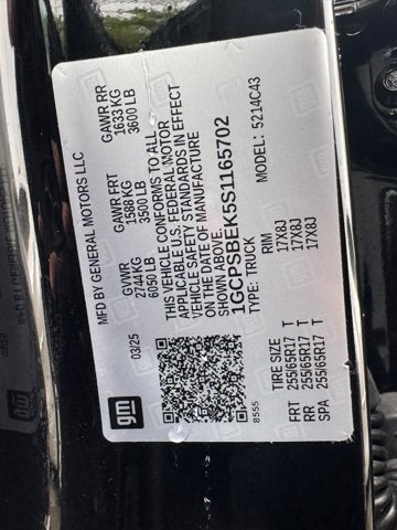 2025 Chevrolet Colorado 2WD Work Truck