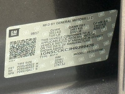 2017 Chevrolet Tahoe Premier