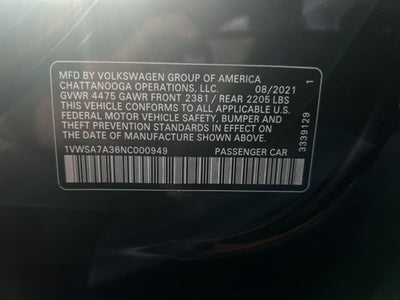 2022 Volkswagen Passat 2.0T SE