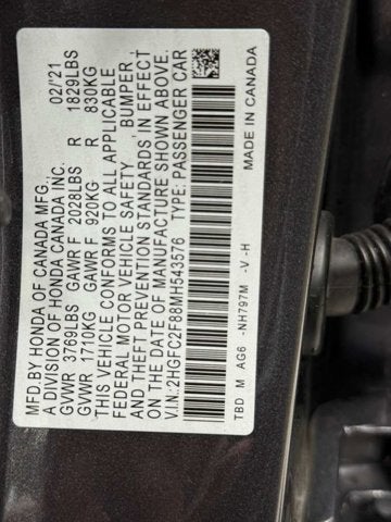 2021 Honda Civic Sedan Sport