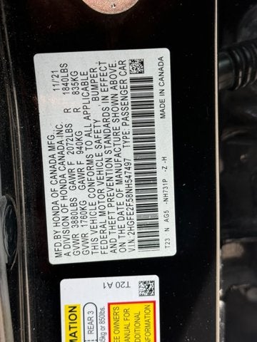 2022 Honda Civic Sedan Sport