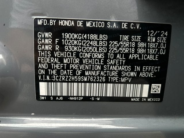 2025 Honda HR-V Sport
