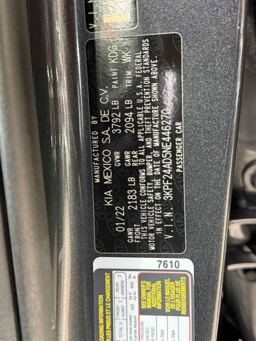 2022 Kia Forte LXS
