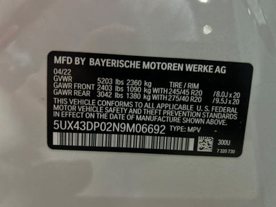 2022 BMW X3 sDrive30i