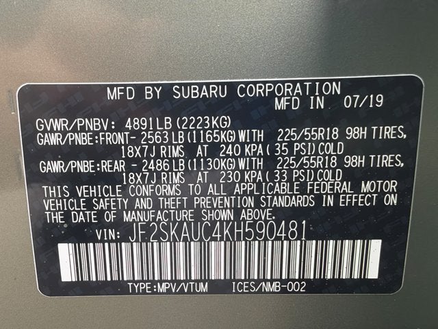 2019 Subaru Forester Limited