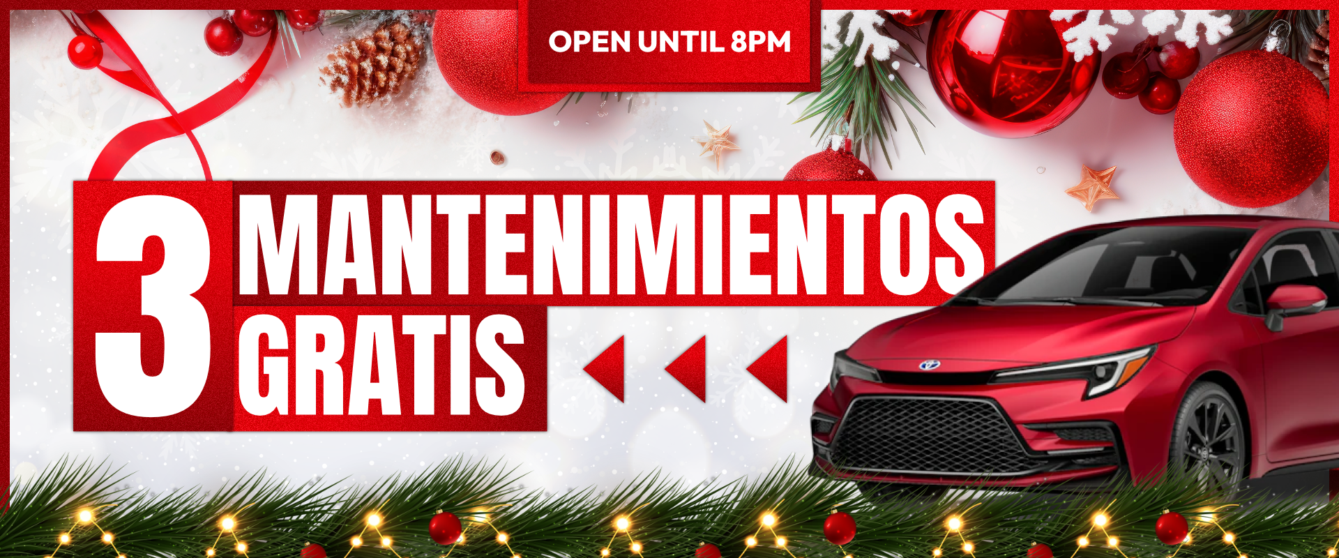 3 mantenimientos gratis